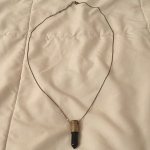 black crystal necklace